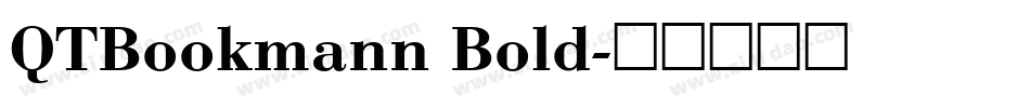 QTBookmann Bold字体转换